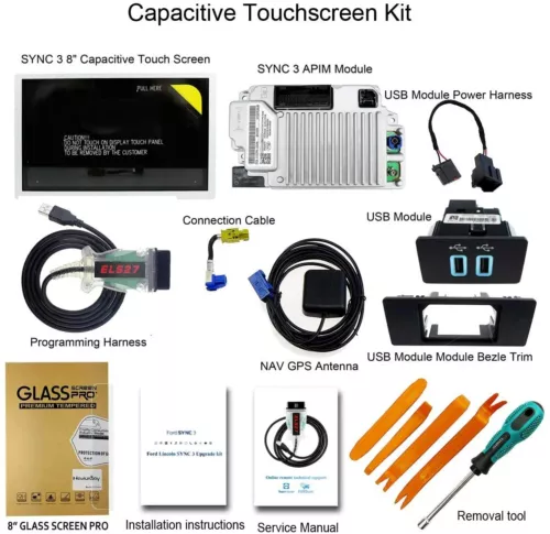 Kit aggiornamento SYNC 2 a SYNC 3 3.4 adatto per Ford Sync3 modulo APIM Carplay - Foto 11 di 11