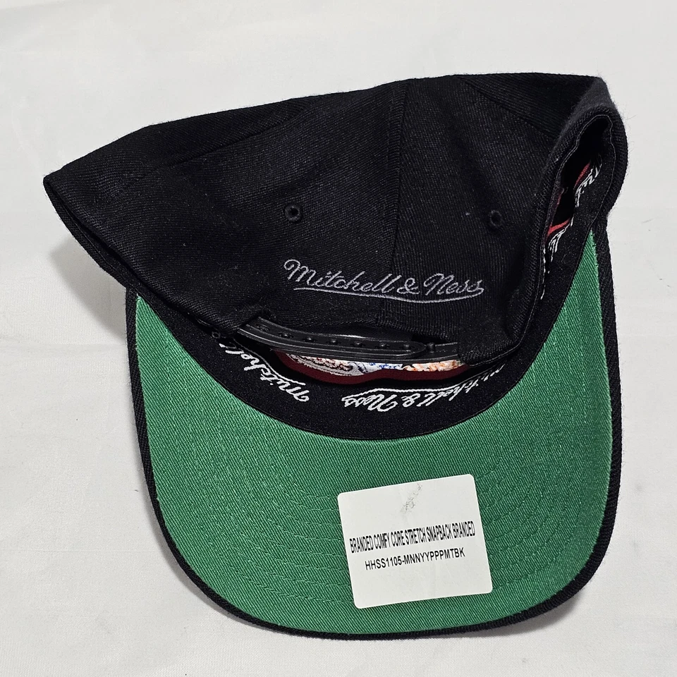 Gorra de béisbol Mitchell & Ness negra arco iris ajustable gorra nueva bordada  Foto 4 de 4