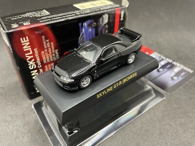 1/64 Kyosho Nissan Skyline GT-R BCNR33 Black diecast model car