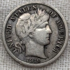 1910 Barber Dime VF Very Fine : Full 'LIBERTY' - .9 Fine Silver Coin