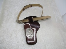 Vintage Child's Vinyl Toy-Gun Holster Belt with Bullet Loop