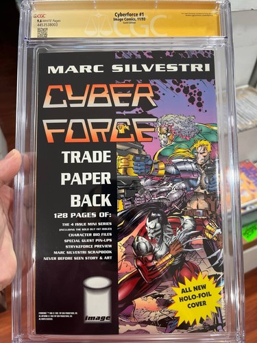 Cyberforce #1 1993 CGC 9.6 Marc Silverstri Signature Series CLASSIC 90s GOLD ED - Picture 3 of 3