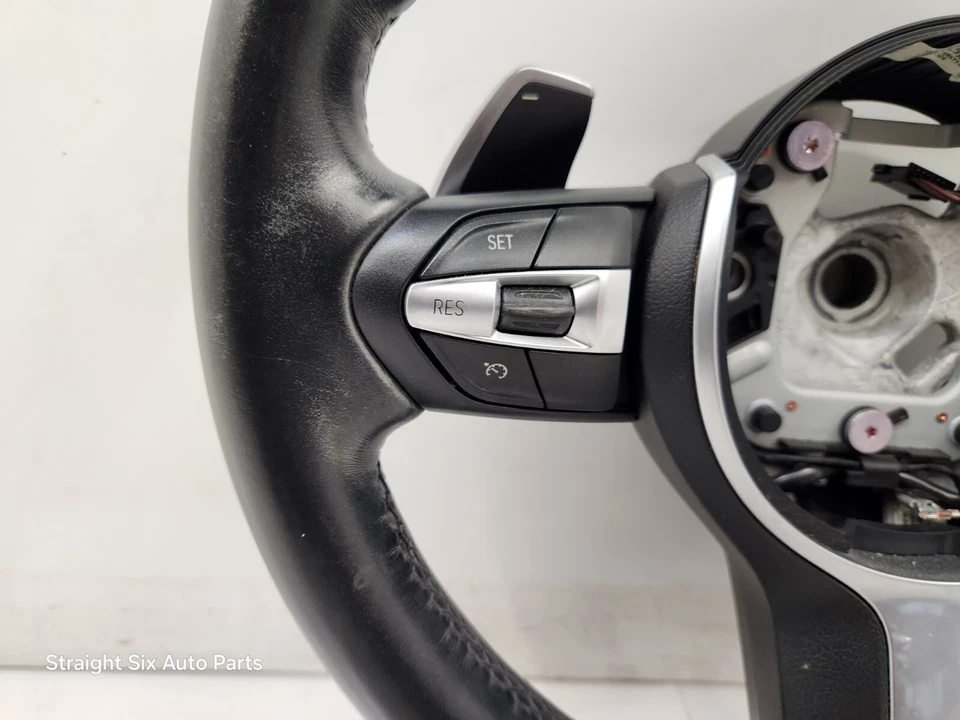 ✅Volante térmico OEM BMW F22 F30 F32 F36 M Sport cuero negro con palancas de cambio* Foto 4 de 4