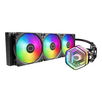 MasterLiquid 360 Atmos AIO Liquid Cooler for AMD R9 and Intel i9 Customizable