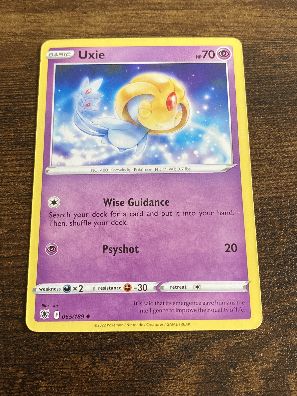 Pokemon Astral Radiance Uxie 65/189 D3060*