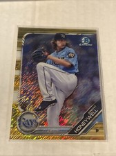 2019 Bowman Chrome Brent Honeywell Prospect Gold Shimmer Refractor #3/50