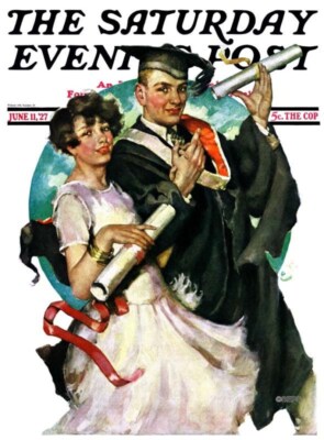 Vintage Saturday Evening Post June 11, 1927 Cover Poster Print 17x12