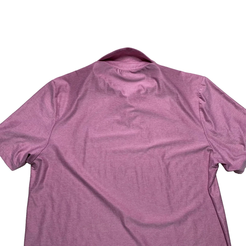 Camisa polo de golf Skechers para hombre talla grande rosa manga corta Foto 4 de 4