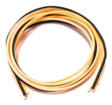 9 feet 22 awg Gavitt Cloth Covered Guitar Wire 3 feet each Black White Yellow