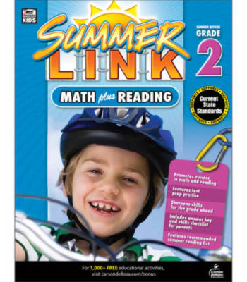 Math Plus Reading Workbook: Summer Before Grade 2 (Summer Link) - GOOD