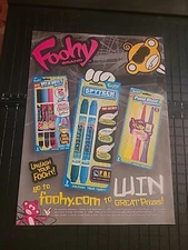 Foohy Brand Monkey Vintage Print Ad 2004 8x11 Great To Frame 