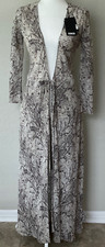 NWT Retail $248 REFORMATION Jaz Python Long Sleeve Maxi Cover Up /Dress S USA