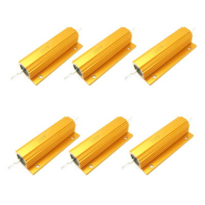 High Power 100W Watt Aluminum Shell Case Wirewound Golden Resistor 5% 0.1-2Kohm 