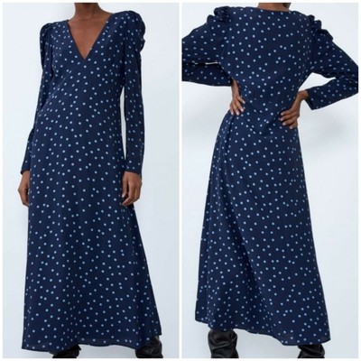 zara polka dot maxi dress