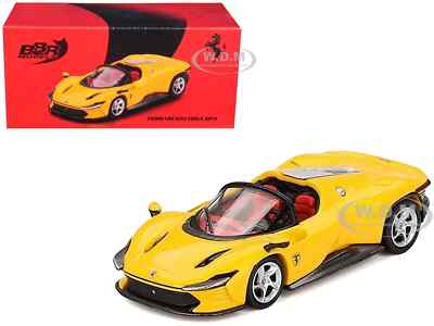 BBR Ferrari Dayton SP3 Gelb Modena 1:64 Diecast Modell