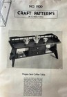 LOT OF 2 WOODWORKING CRAFT PATTERNS: WAGON SEAT COFFEE TABLE & DANISH TABLES — photo 2