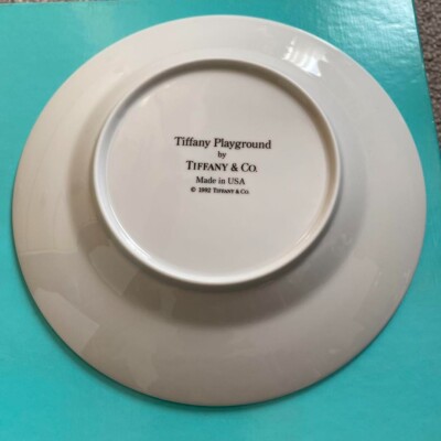 Tiffany Baby Tableware Set Of 3 Mug plate deep plates Gift Unused