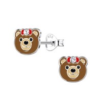 BäR Ohrringe MäDchen Kinder 925 Sterling Silber BäRchen Ohrstecker Geschenk