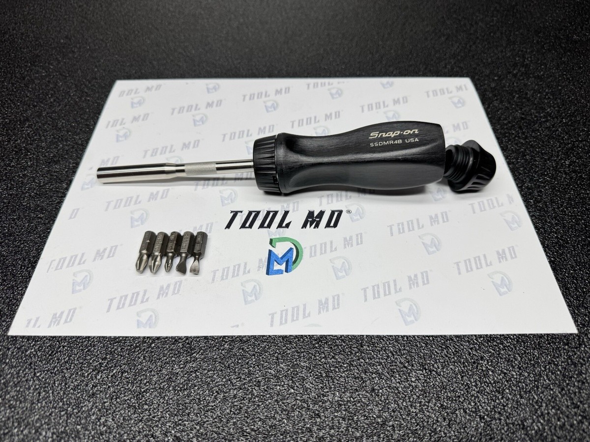 Snap-on Tools USA NOS BLACK Hard Handle Ratcheting Screwdriver 