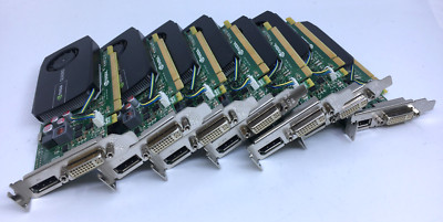 Lot of 7 NVIDIA Quadro 410 506 512MB DVI-IConnector DP 1.2 Low Profile 03T7126