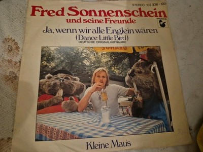 SCHALLPLATTE VINYL FRED SONNENSCHEIN UND SEINE F  JA WENN WIR ALLE ENGLEIN WÄREN