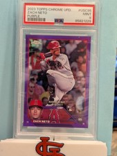 2023 Topps Chrome Update Series - Rookie Debut Zach Neto #USC95 Purple Refractor