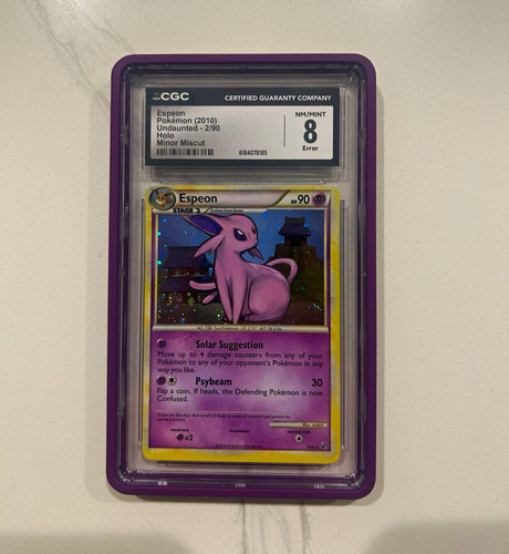 Espeon graded CGC 8 for sale on eBay
