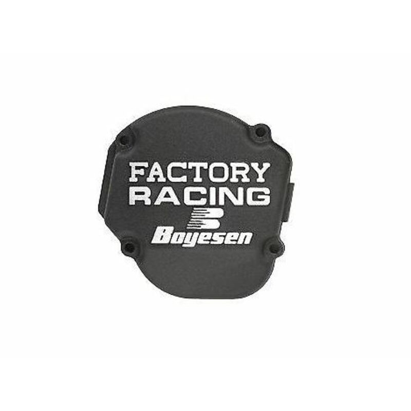 Couvercle d'allumage BOYESEN Factory Racing noir pour moto Yamaha YZ250