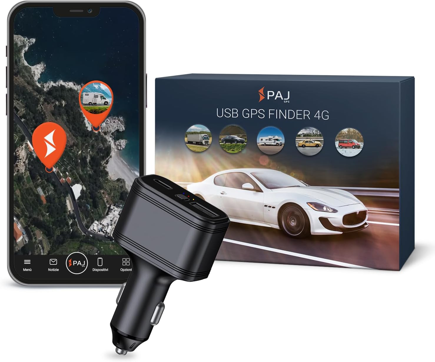 Localizzatore GPS 4G PAJ USB Finder: Sicurezza Veicoli ad Alta Precisione
