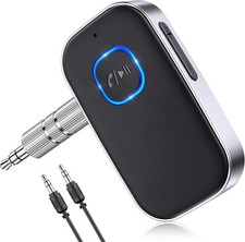 Bluetooth Receiver for Car, Noise Cancelling 3.5mm AUX Bluetooth Car Adapter, Wi