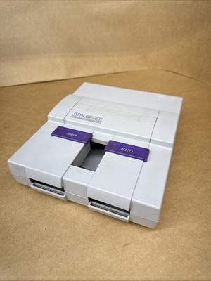 SNES Super Nintendo OEM Replacement TOP BOTTOM COMPLETE SHELL ONLY Good Shape!