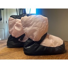 Bloch Linna  Max Warm Up Booties Dance Ballet Black Pink Size M