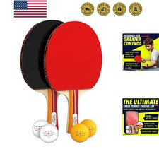 Professional Ping Pong Paddle Sets, 2 Paddle or 4 Paddle Table Tennis Set wit...
