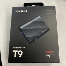 SAMSUNG T9 Portable SSD 4TB, USB 3.2 Gen 2x2 External Solid State Drive