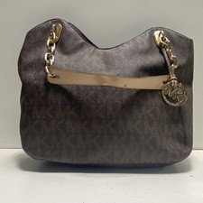 Borsa a tracolla Michael Kors marrone monogramma
