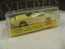 Aurora Vintage Ho 1963 - 1969 Yellow Mangusta Mongoose Label Box Thunderjet