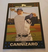 2007 Topps Andy Cannizaro #627 Rookie New York Yankees Baseball Card. rookie card picture