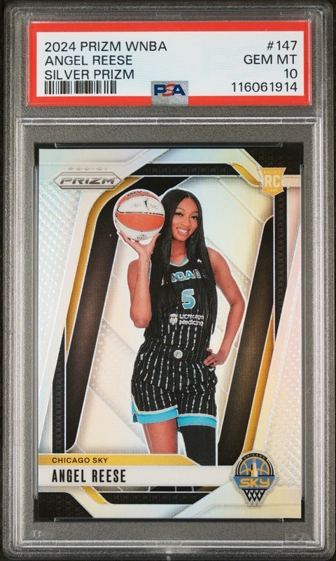Angel Reese PSA 10 Pop 27 2024 Panini Prizm WNBA Silver Prizm Rookie RC #147
