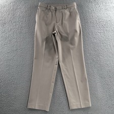 Uniqlo Womens Pants Beige Size Medium Tapered Career Office Polyester Blend