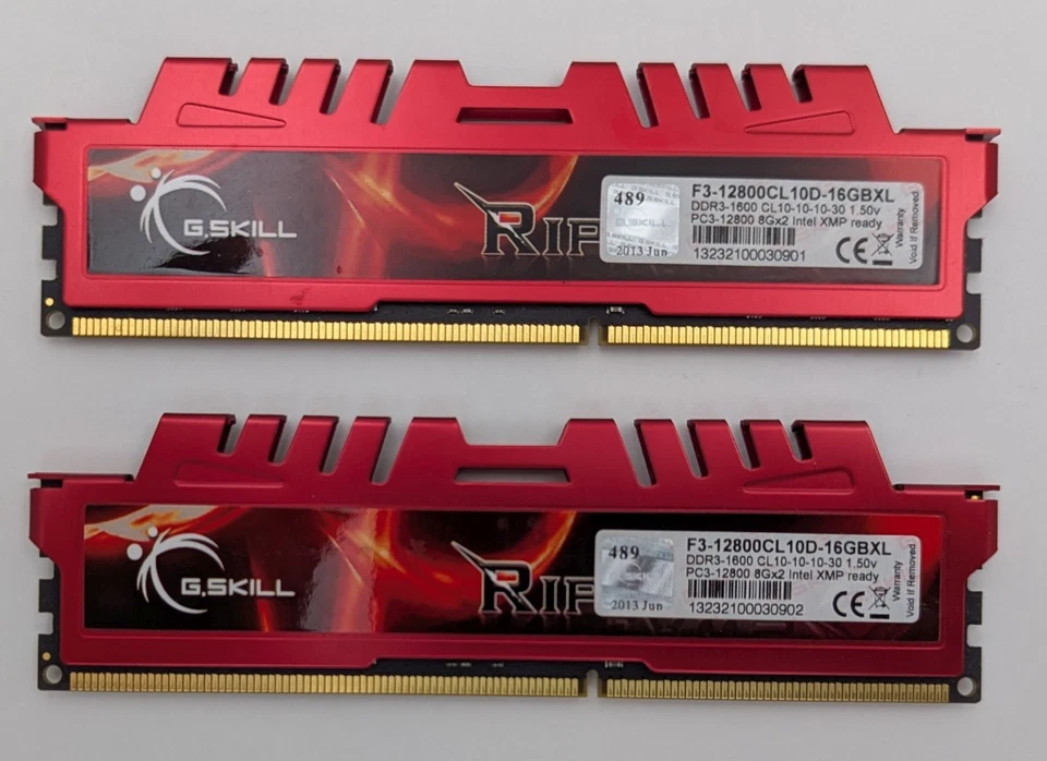 G.Skill Ripjaws X 16GB Kit (2x8GB) PC3-12800 DDR3-1600 RAM F3-12800CL10D-16GBXL - Image 4 of 4