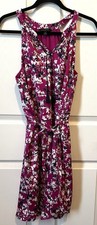 Banana Republic Pink Sleeveless Belted Shirt Dress Size M Pre-owned