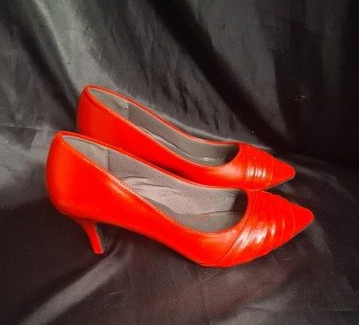 Marbella Flex Women's Pointed-toe Slip-on Heels Pumps Shoes Red  Size 10M