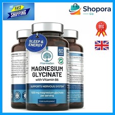 High Absorption Magnesium Glycinate 1500mg - Boost Sleep & Energy - 60 Capsules 0.13 per thousand milligrams