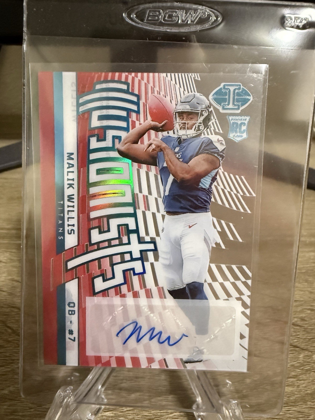 Malik Willis Panini Illusions Illusionists Autographs #I13 Base