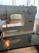 Elna TSP Sewing Machine W/Pedal Case Vintage Swiss Made
