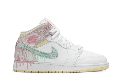 Air Jordan Air Jordan 1 Mid SE GS 'Ice Cream' DD1666-100 Shoes