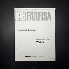VINTAGE FARFISA 254 R ELECTRONIC ORGAN SCHEMATIC DIAGRAM 1ST EDITION COPY