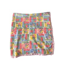 Handmade Children Patchwork Quilt Blanket Pink Nursery Throw 51x42 Baby Toddler