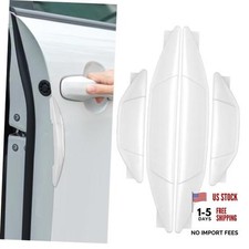 4PCS Car Door Anti-Collision Strip, Car Door Edge Guards, Auto Body Self White
