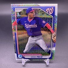 Mojo! 🚨2024 1st Bowman Chrome Angel Feliz RC Washington Nationals Rookie #198